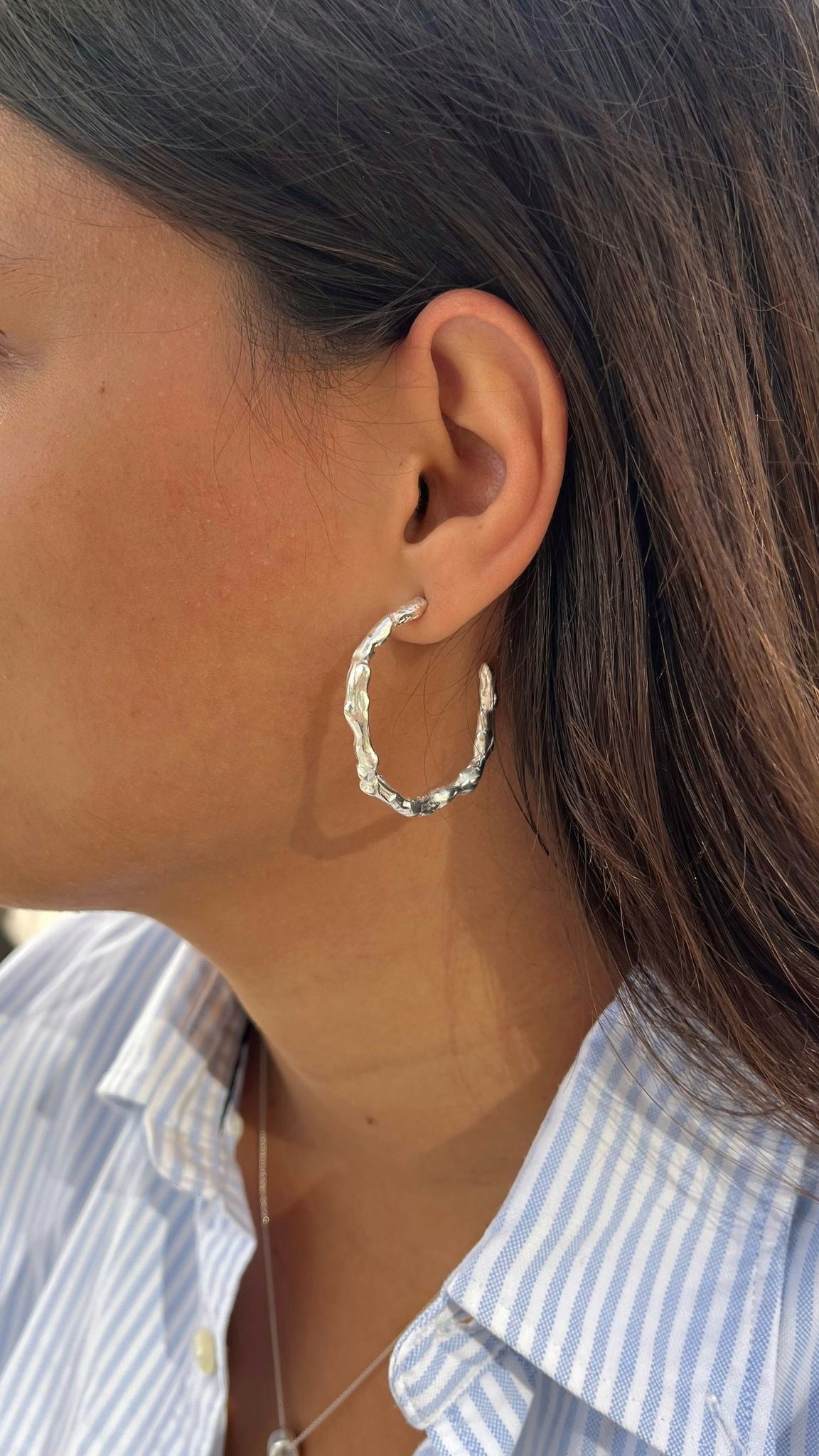 Sendero Hoops Silver