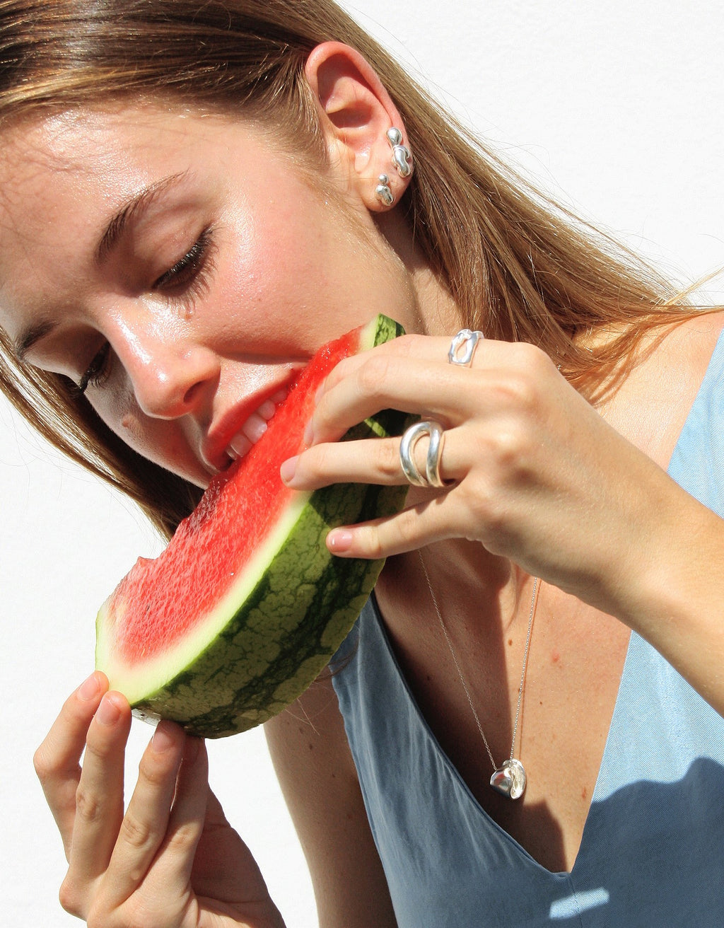 Gotitas earrings Silver (3 unidades)