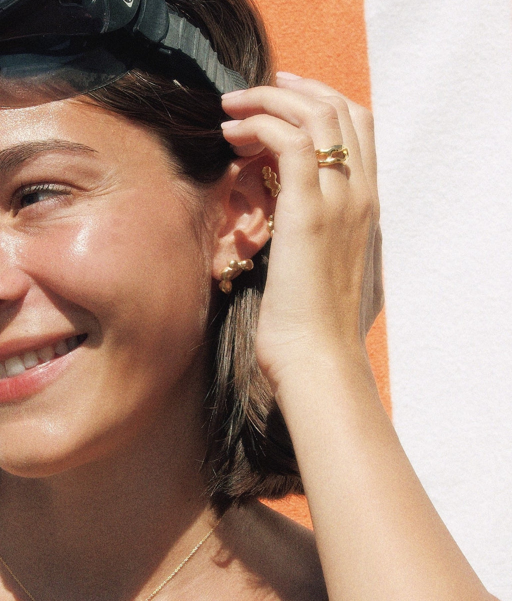 Gotitas earrings Gold (3 unidades)